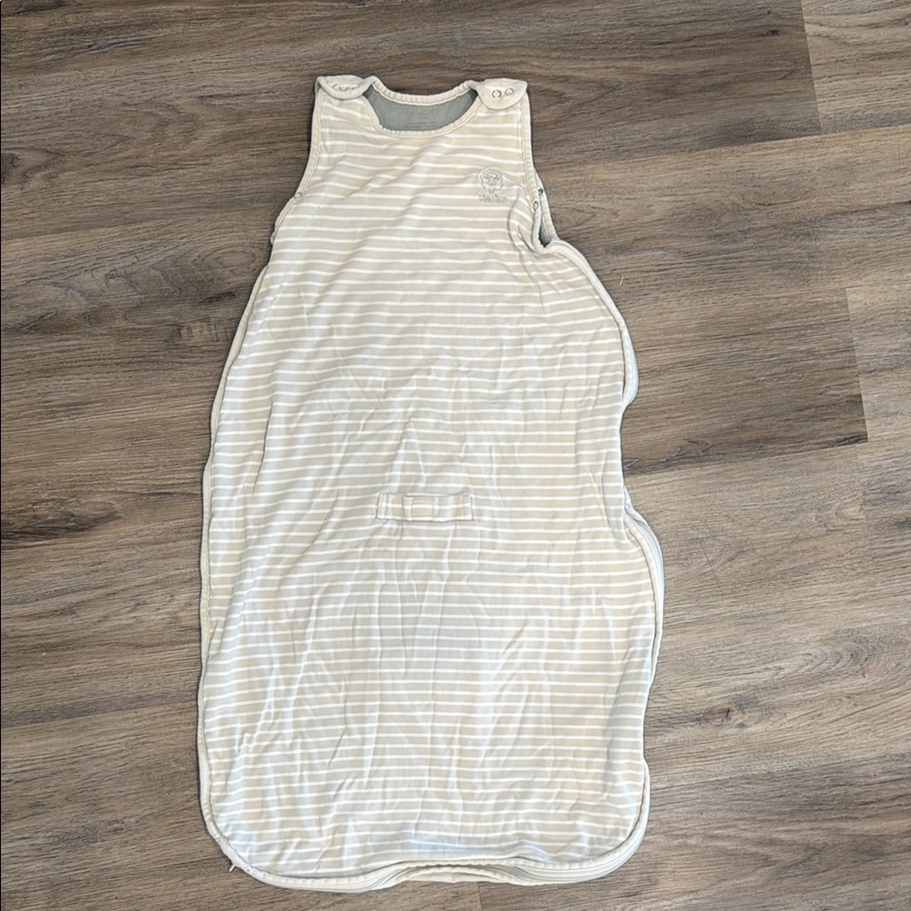 Woolino Beige Striped Sleeveless Sleep Sack 2-4Y